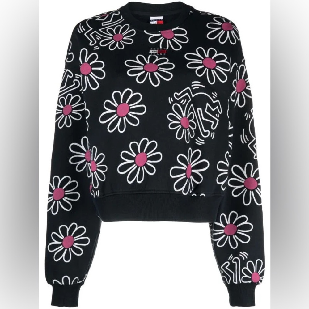 Tommy Jeans
x Keith Haring flower-print jumper